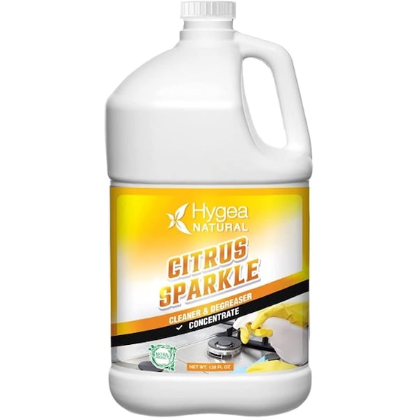 Hygea Natural Citrus Sparkle Natural Cleaner and Degreaser Concentrated Gallon 128 oz HN-4004 - main